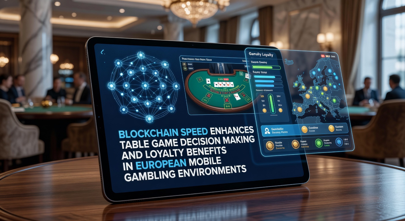 Blockchain-Technologie in europäischen mobilen Glücksspielplattformen für Tischspiele